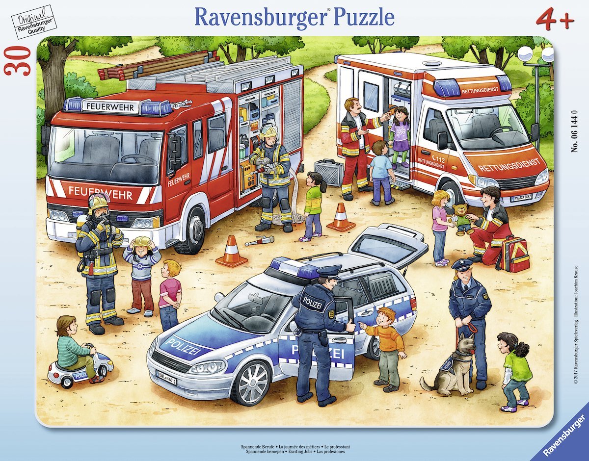 Ravensburger Rahmenpuzzle - Spannende Berufe 30 Teile Puzzle Ravensburger-06144 von Ravensburger