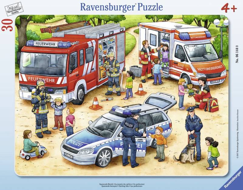 Ravensburger Rahmenpuzzle - Spannende Berufe 30 Teile Puzzle Ravensburger-06144 von Ravensburger
