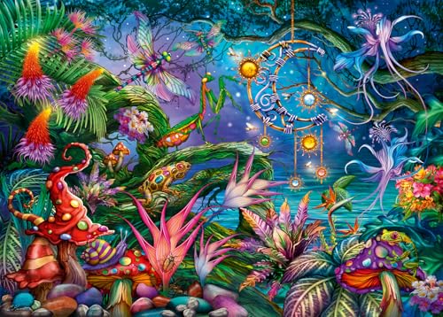 Ravensburger Rainbow Reverie Puzzle mit 1000 Teilen, verzauberte Gartenszene von Ciro Marchetti, umweltfreundliche und präzise geschnittene Teile Ravensburger Rainbow Reverie Puzzle mit 1000 Teilen, verzauberte Gartenszene von Ciro Marchetti, umweltfreundliche und präzise geschnittene Teile von Ravensburger