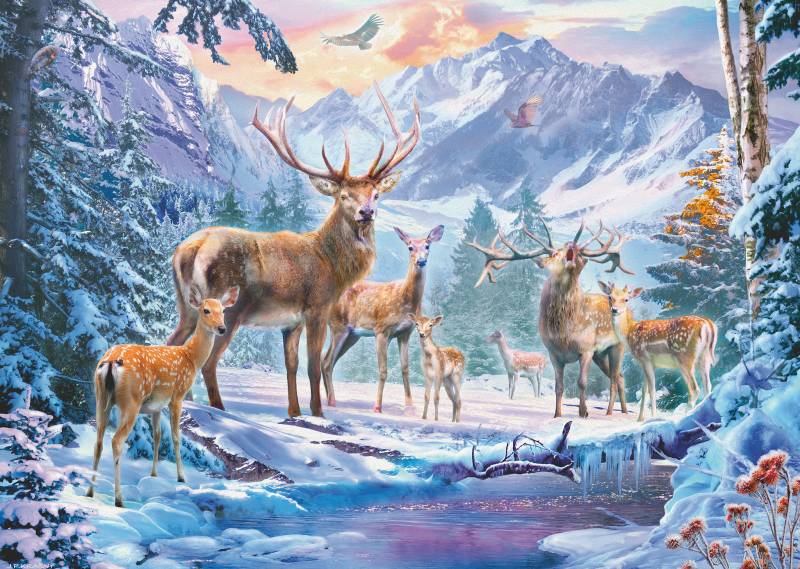 Ravensburger Rehe Und Hirsche 1000 Teile Puzzle Ravensburger-00888 von Ravensburger