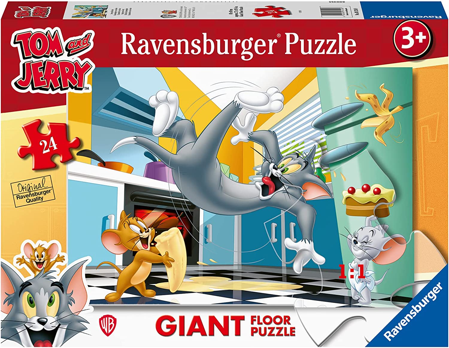 Ravensburger Riesen-Bodenpuzzle - Tom & Jerry 24 Teile Puzzle Ravensburger-03126 von Ravensburger