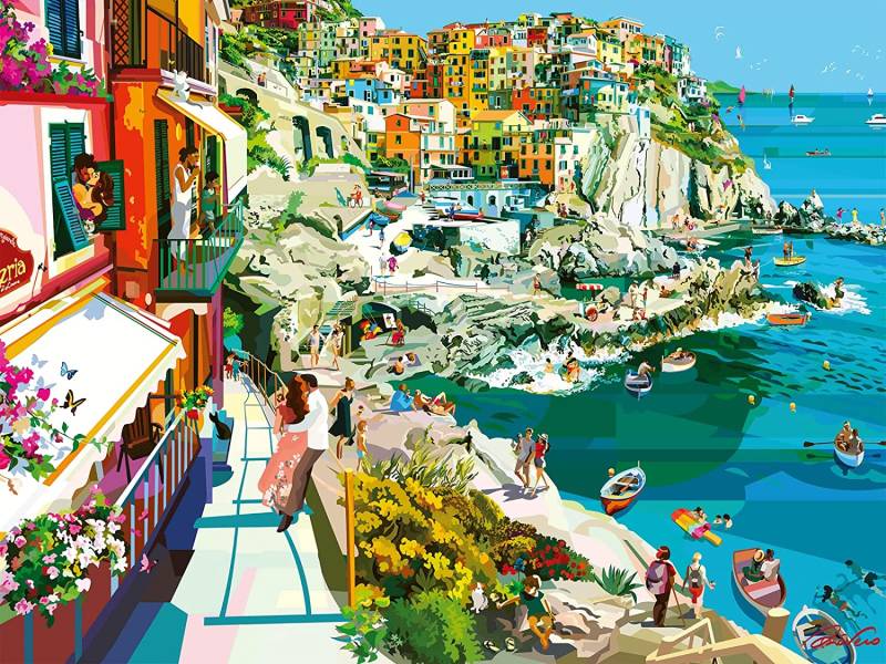 Ravensburger Romance in Cinque Terre 1500 Teile Puzzle Ravensburger-00430 von Ravensburger