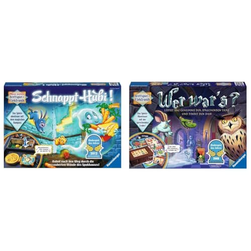 Ravensburger Schnappt Hubi, Gesellschafts- und Familienspiel, für Kinder und Erwachsene & Kinderspiel Wer War's, Gesellschafts- und Familienspiel, für Kinder und Erwachsene Ravensburger Schnappt Hubi, Gesellschafts- und Familienspiel, für Kinder und Erwachsene & Kinderspiel Wer War's, Gesellschafts- und Familienspiel, für Kinder und Erwachsene von Ravensburger