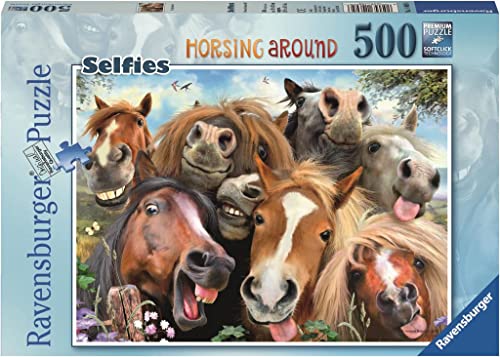 Ravensburger Selfies Horsing Around 500 Teile Puzzle für Erwachsene und Kinder ab 10 Jahren von Ravensburger