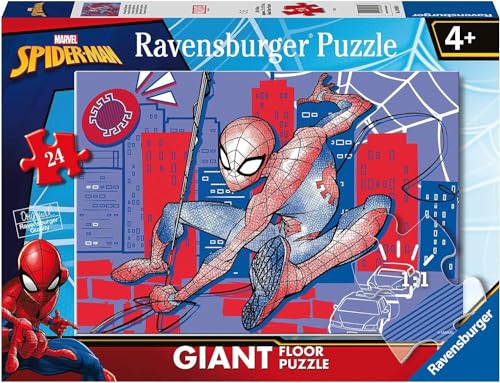 Ravensburger - Spiderman-Puzzle, Kollektion Giant Boden, Geschenkidee für Kinder ab 4 Jahren, pädagogisches und stimulierendes Spiel, 24 riesige Teile, 70 x 50 cm Ravensburger - Spiderman-Puzzle, Kollektion Giant Boden, Geschenkidee für Kinder ab 4 Jahren, pädagogisches und stimulierendes Spiel, 24 riesige Teile, 70 x 50 cm von Ravensburger