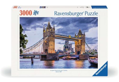 Ravensburger Puzzle 16017 - London, du schöne Stadt - 3000 Teile Puzzle für Erwachsene und Kinder ab 14 Jahren, Stadt-Puzzle mit London-Motiv von Ravensburger