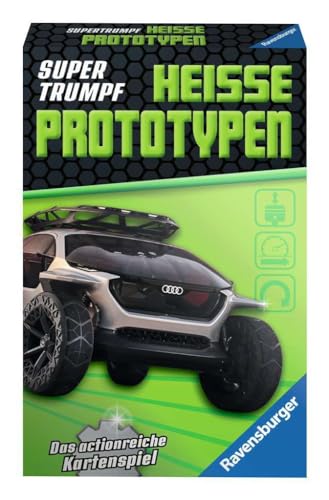 Ravensburger Kartenspiel, Supertrumpf Heiße Prototypen 20694, Quartett und Trumpf-Spiel für Technik-Fans ab 7 Jahren von Ravensburger