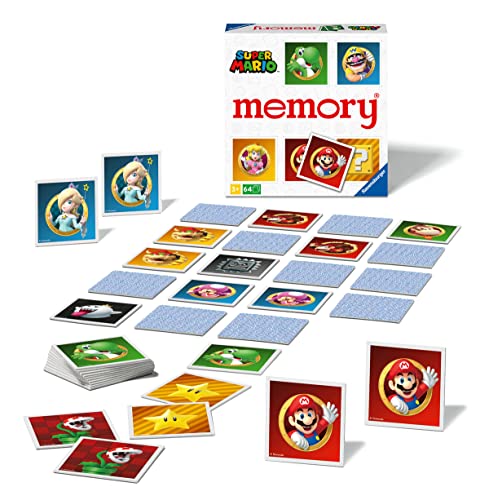 Ravensburger memory® Super Mario - 20925 - der Spieleklassiker für Super Mario-Fans, Merkspiel für 2-8 Spieler ab 3 Jahren von Ravensburger