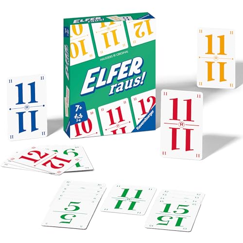 Ravensburger Elfer Raus! Der Klassiker, Kartenspiel für 2-6 Spieler, Spiel ab 7 Jahren für Kinder und Erwachsene - Geburtstagsgeschenke Ravensburger Elfer Raus! Der Klassiker, Kartenspiel für 2-6 Spieler, Spiel ab 7 Jahren für Kinder und Erwachsene - Geburtstagsgeschenke von Ravensburger