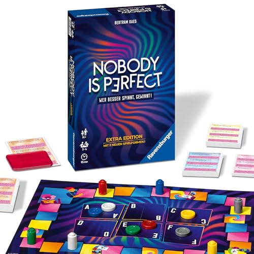 Ravensburger 26846 - Nobody is perfect Extra Edition - Kommunikatives Kartenspiel für die ganze Familie, Spiel für Erwachsene und Jugendliche ab 14 Jahren, für 3-6 Spieler von Ravensburger