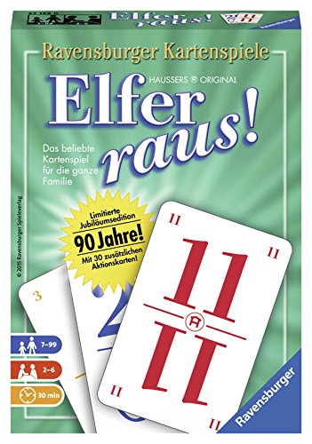Ravensburger Spiele 27152 Kartenspiele, Elfer Raus 90 Jahre Jubiläumsedition von Ravensburger