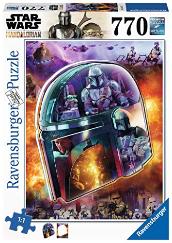 Ravensburger Star Wars The Mandalorian: Helm 770 Teile Großformat Puzzle für Erwachsene - 16917 - Jedes Teil ist EIN Unikat, Softclick Technologie bedeutet, DASS Teile perfekt zusammenpassen Ravensburger Star Wars The Mandalorian: Helm 770 Teile Großformat Puzzle für Erwachsene - 16917 - Jedes Teil ist EIN Unikat, Softclick Technologie bedeutet, DASS Teile perfekt zusammenpassen von Ravensburger