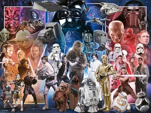 Ravensburger Star Wars Whole Universe 1500 Teile Puzzle | Einzigartiges Teiledesign | Softclick Technologie Puzzle-Enthusiasten von Ravensburger