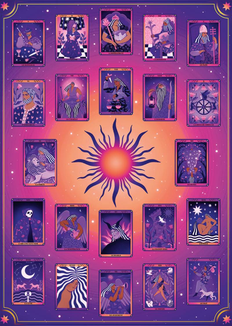 Nathan Tarot and Divination - Coralie Fau 1500 Teile Puzzle Nathan-87298 von Nathan
