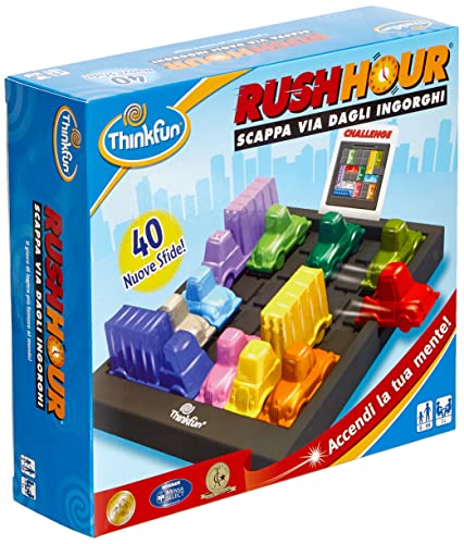 Ravensburger ThinkFun Rush Hour Flucht vor Staus, Logikspiel für Kinder ab 8 Jahren von Ravensburger