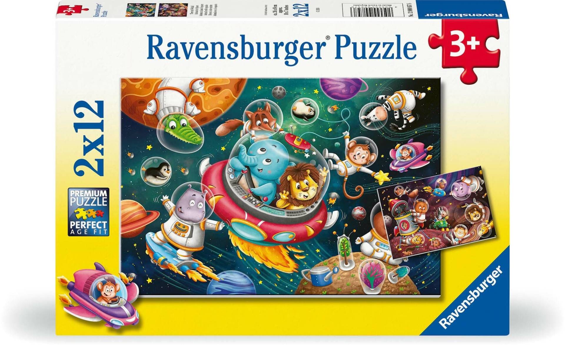 Ravensburger Tiere Im Weltraum Puzzles 2x12 Teile Ravensburger Tiere Im Weltraum Puzzles 2x12 Teile von Ravensburger