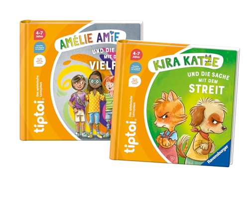 Ravensburger Tiptoi Junior Kinder-Amélie Amie und die Sache mit der Vielfalt + Kira Katze und die Sache mit dem Streit Ravensburger Tiptoi Junior Kinder-Amélie Amie und die Sache mit der Vielfalt + Kira Katze und die Sache mit dem Streit von Ravensburger