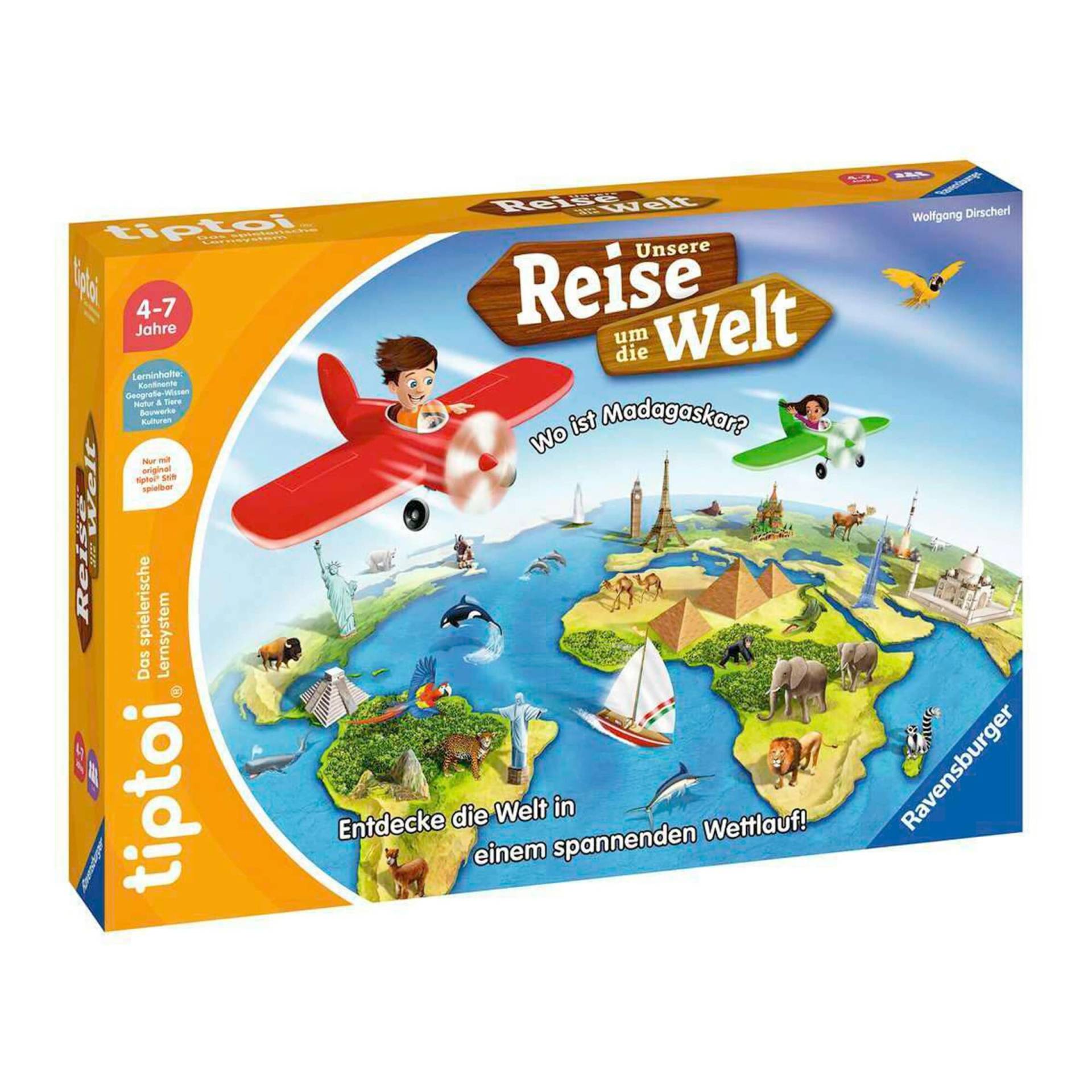 Ravensburger Tiptoi Lernspiel Unsere Reise um die Welt von Ravensburger