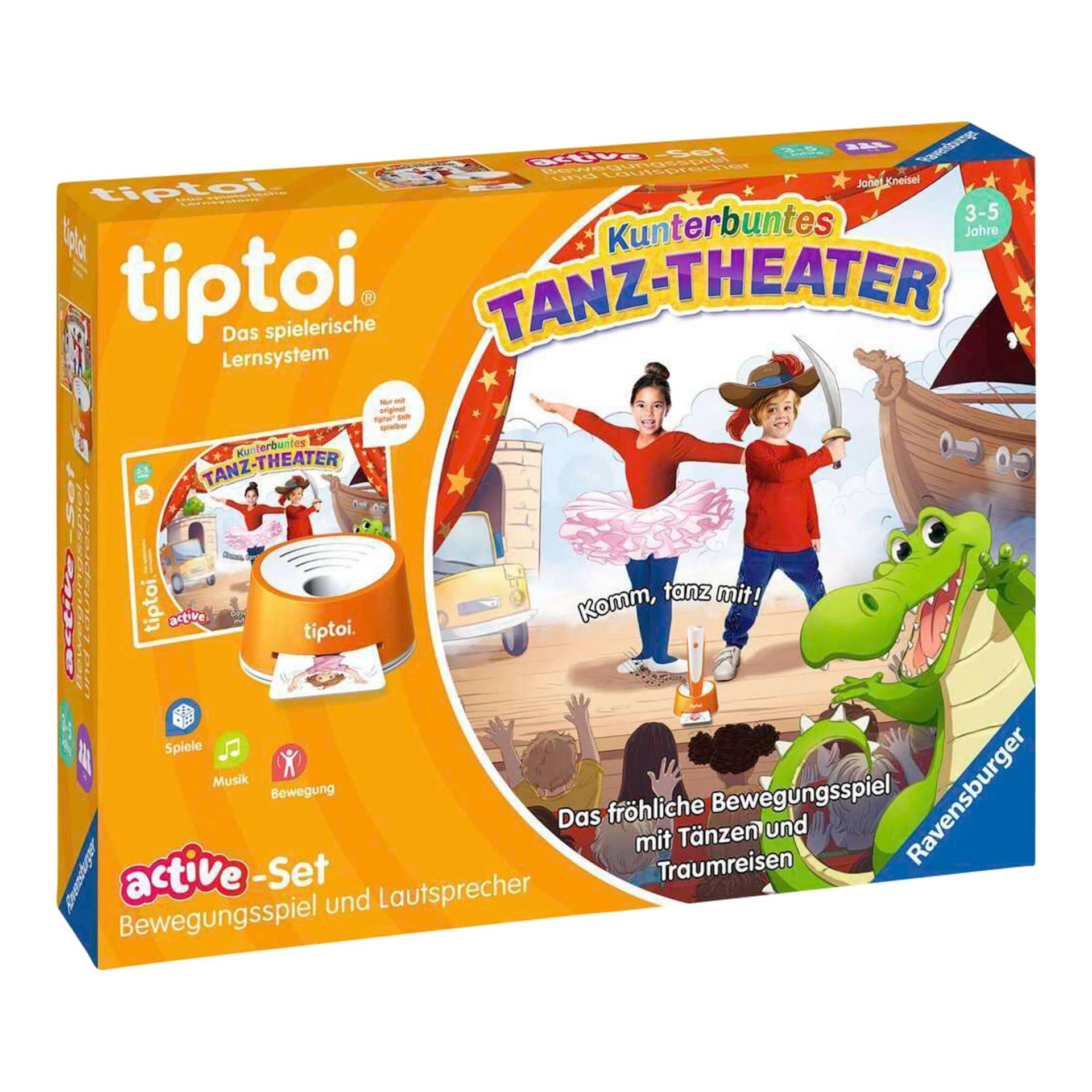 Ravensburger Tiptoi Lernspiel active-Set Kunterbuntes Tanz-Theater Ravensburger Tiptoi Lernspiel active-Set Kunterbuntes Tanz-Theater von Ravensburger
