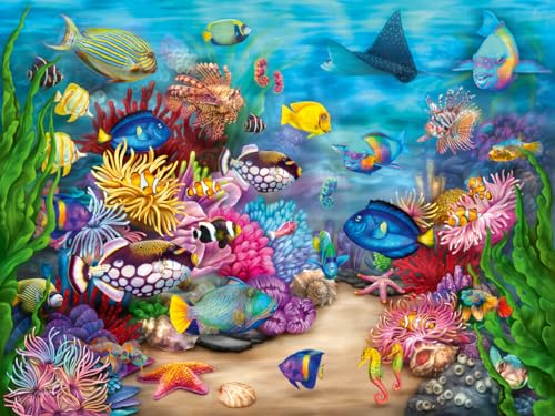 Ravensburger Tropisches Riffleben | 750-teiliges großformatiges Puzzle | ideal für Erwachsene und Kinder | einzigartige Softclick-Technologie langlebig und blendfrei | FSC-zertifiziert Ravensburger Tropisches Riffleben | 750-teiliges großformatiges Puzzle | ideal für Erwachsene und Kinder | einzigartige Softclick-Technologie langlebig und blendfrei | FSC-zertifiziert von Ravensburger