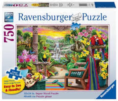 Ravensburger Tropical Retreat 750 Teile Großformat Puzzle für Erwachsene – 16802 – Jedes Teil ist einzigartig, Softclick Technologie bedeutet, DASS Teile perfekt zusammenpassen von Ravensburger
