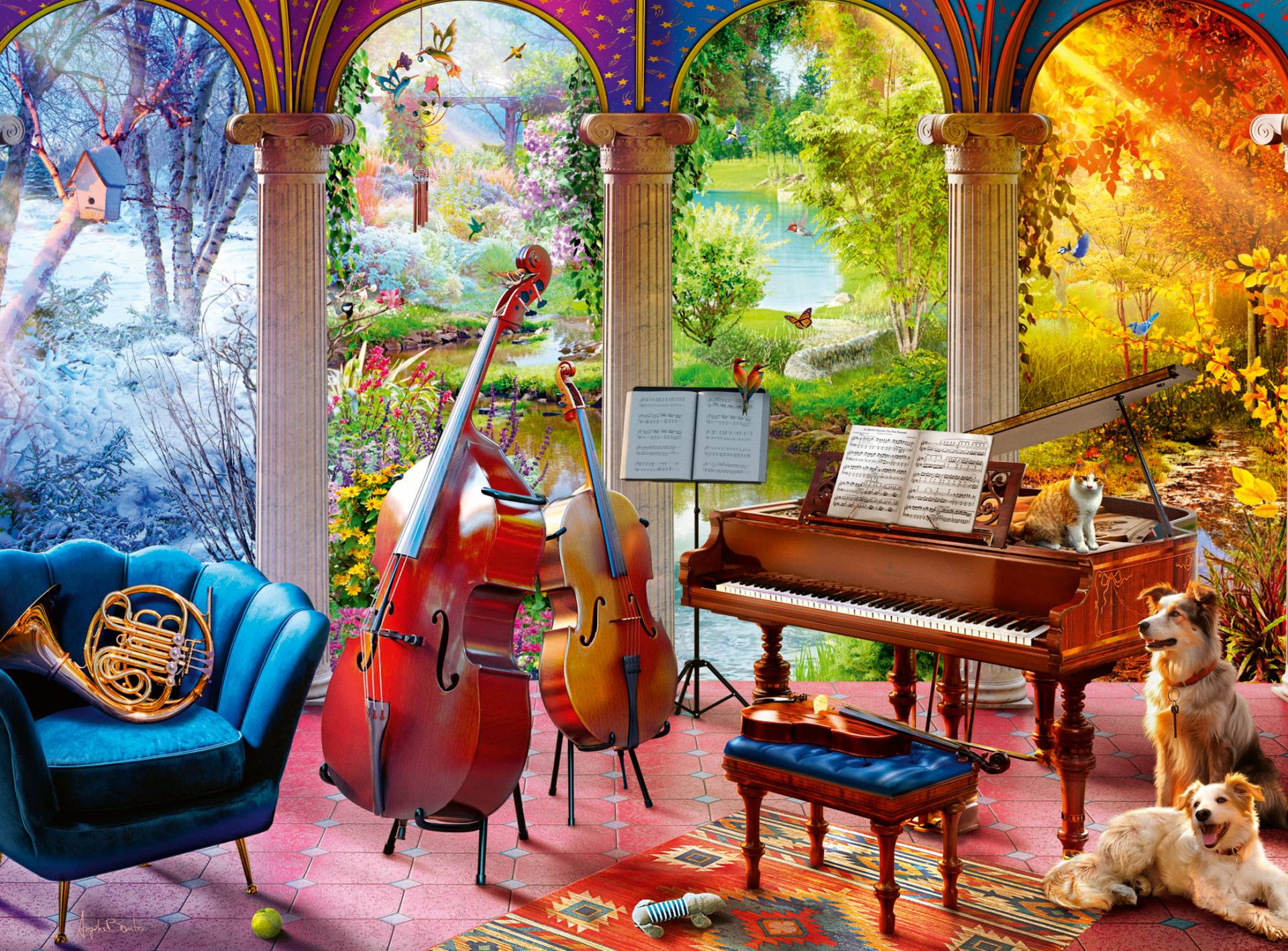 Ravensburger Wellness & Puzzle - Die 4 Jahreszeiten in der Musik 100 Teile Puzzle Ravensburger-01366 Ravensburger Wellness & Puzzle - Die 4 Jahreszeiten in der Musik 100 Teile Puzzle Ravensburger-01366 von Ravensburger