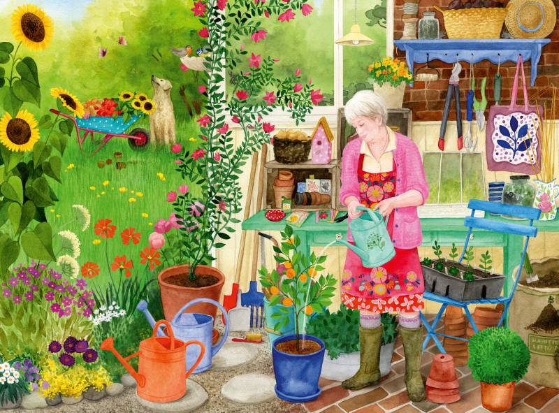 Ravensburger Wellness & Puzzle - Gartenarbeit 200 Teile Puzzle Ravensburger-01362 von Ravensburger