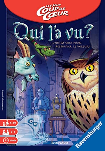 Ravensburger - Wer hat es gesehen? - Kooperatives Ermittlungsspiel - Familien-Denkspiel - Kompaktes Boxformat - 2 bis 4 Spieler ab 6 Jahren - Unisex - 22327 - Französische Version Ravensburger - Wer hat es gesehen? - Kooperatives Ermittlungsspiel - Familien-Denkspiel - Kompaktes Boxformat - 2 bis 4 Spieler ab 6 Jahren - Unisex - 22327 - Französische Version von Ravensburger
