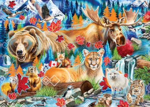 Ravensburger Wild Canada Puzzle mit 1000 Teilen, Majestätische kanadische Landschaften von der Künstlerin Sheena Pike, umweltfreundliche Materialien von Ravensburger