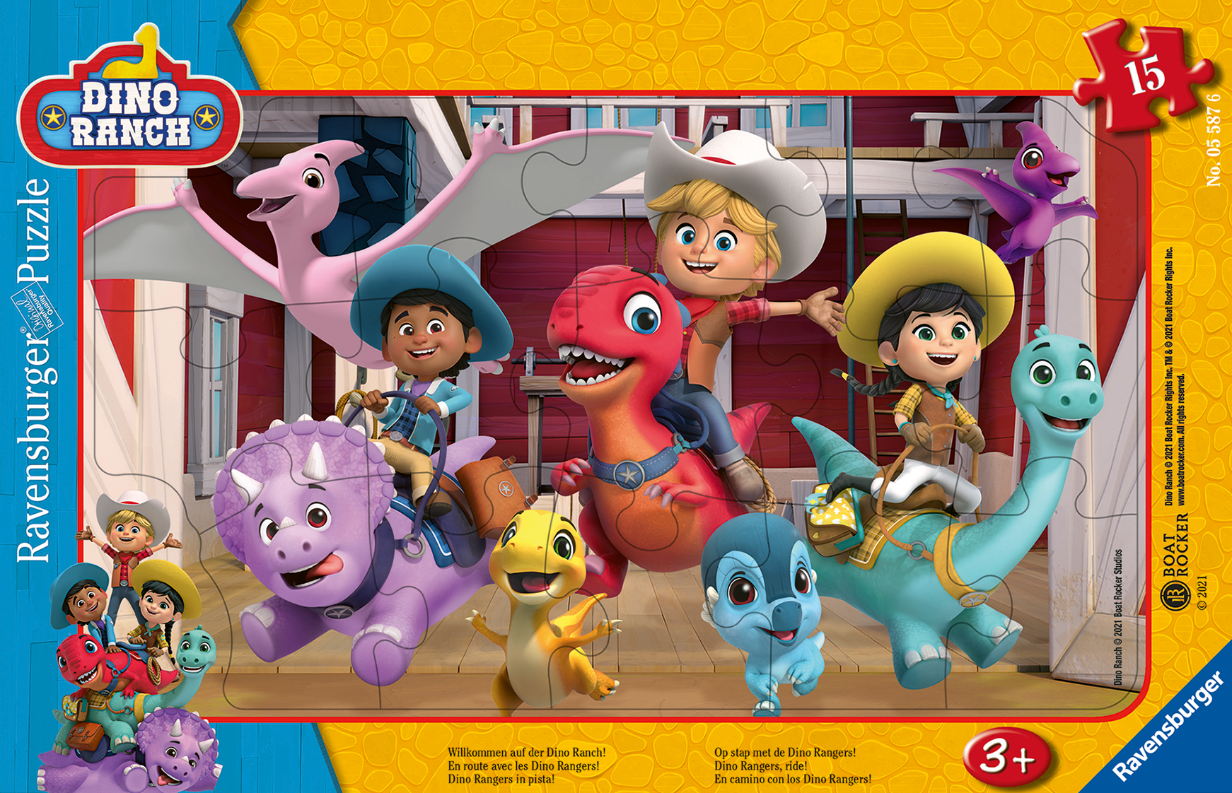 Ravensburger Willkommen auf der Dino Ranch! 15 Teile Puzzle Ravensburger-05587 Ravensburger Willkommen auf der Dino Ranch! 15 Teile Puzzle Ravensburger-05587 von Ravensburger