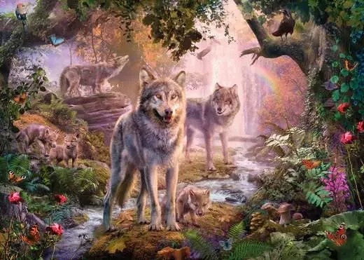 Ravensburger Wolfsfamilie im Sommer 1000 Teile Puzzle Ravensburger-00465 Ravensburger Wolfsfamilie im Sommer 1000 Teile Puzzle Ravensburger-00465 von Ravensburger