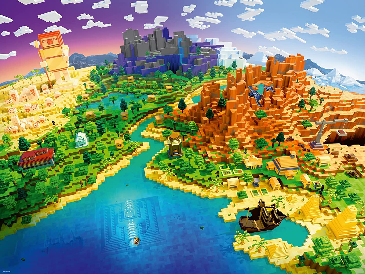 Ravensburger World of Minecraft 1500 Teile Puzzle Ravensburger-00433 Ravensburger World of Minecraft 1500 Teile Puzzle Ravensburger-00433 von Ravensburger