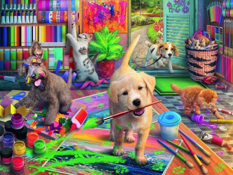 Ravensburger XXL Teile - Cute Crafters 750 Teile Puzzle Ravensburger-16801 von Ravensburger