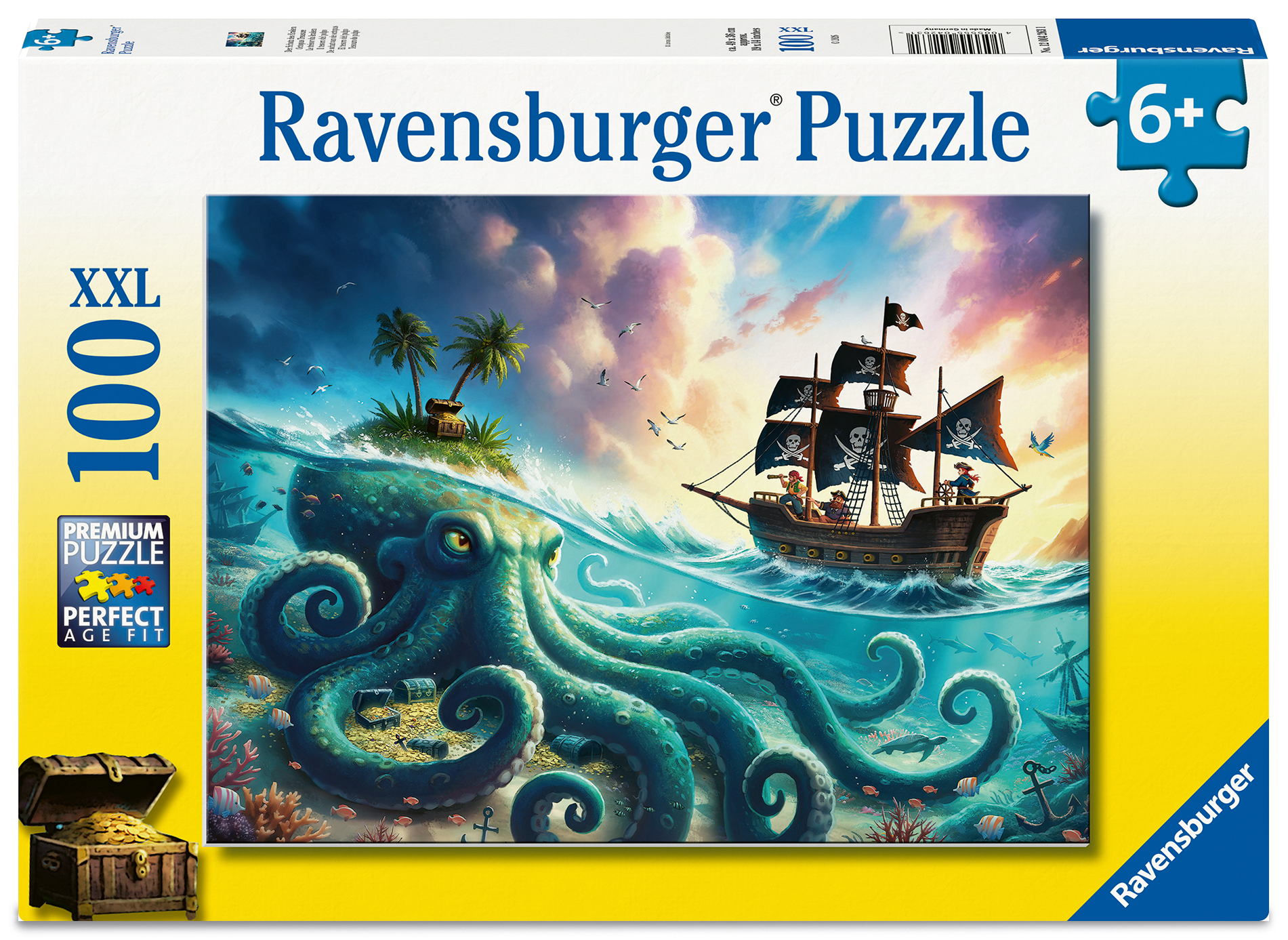 Ravensburger XXL Teile - Der Schatz des Kraken 100 Teile Puzzle Ravensburger-04263 Ravensburger XXL Teile - Der Schatz des Kraken 100 Teile Puzzle Ravensburger-04263 von Ravensburger