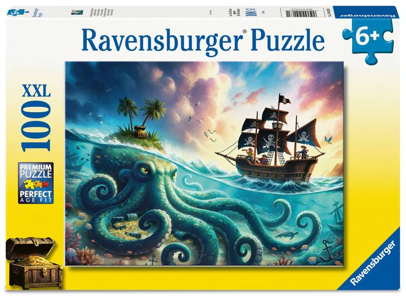 Ravensburger XXL Teile - Der Schatz des Kraken 100 Teile Puzzle Ravensburger-04263 von Ravensburger