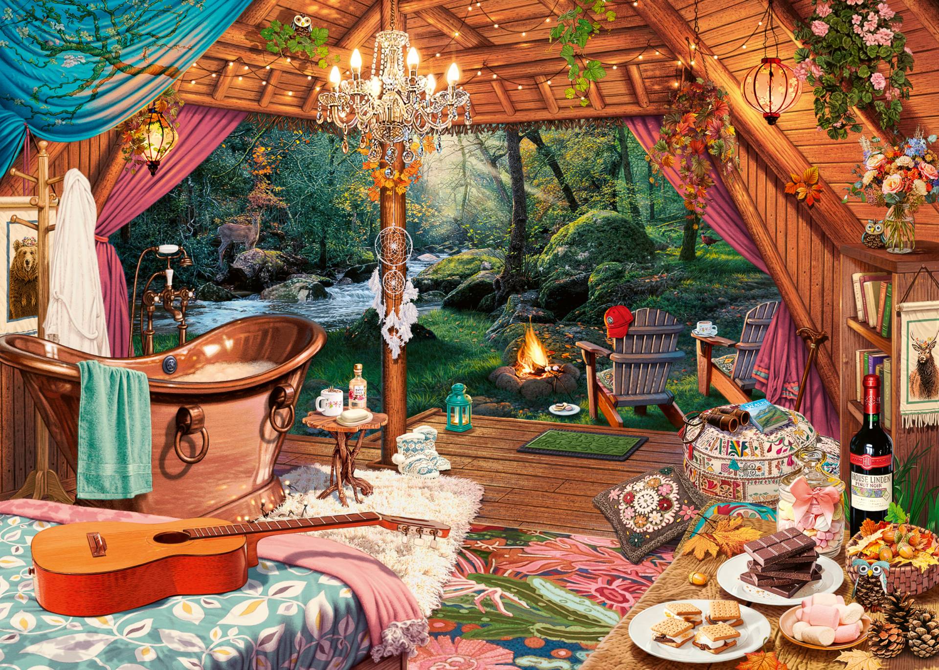 Ravensburger XXL Teile - Gemütliches Glamping 500 Teile Puzzle Ravensburger-00825 Ravensburger XXL Teile - Gemütliches Glamping 500 Teile Puzzle Ravensburger-00825 von Ravensburger