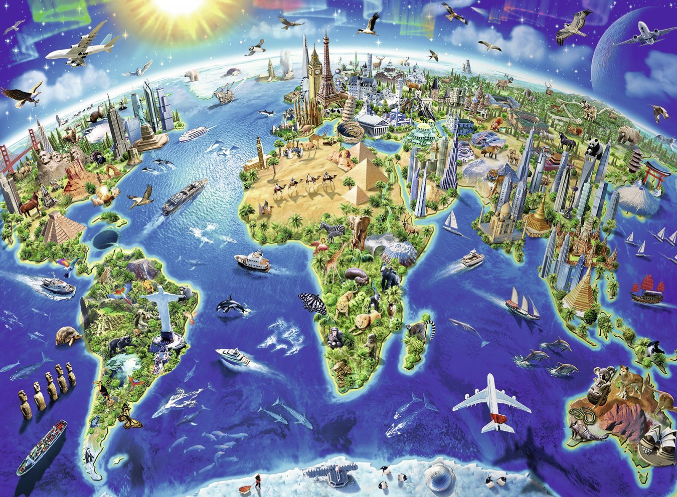 Ravensburger XXL Teile - Große, weite Welt 200 Teile Puzzle Ravensburger-12722 Ravensburger XXL Teile - Große, weite Welt 200 Teile Puzzle Ravensburger-12722 von Ravensburger