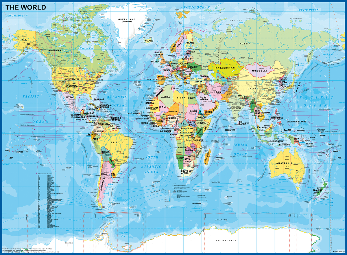 Ravensburger XXL Teile - Kinderweltkarte 200 Teile Puzzle Ravensburger-12890 Ravensburger XXL Teile - Kinderweltkarte 200 Teile Puzzle Ravensburger-12890 von Ravensburger