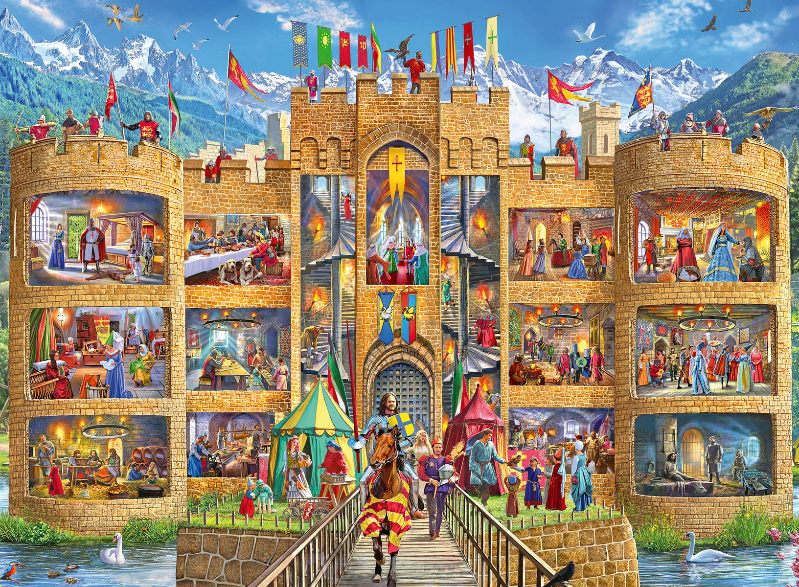 Ravensburger XXL Teile - Knight's Castle 150 Teile Puzzle Ravensburger-12919 Ravensburger XXL Teile - Knight's Castle 150 Teile Puzzle Ravensburger-12919 von Ravensburger