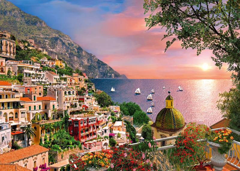 Ravensburger XXL Teile - Positano, Italien 500 Teile Puzzle Ravensburger-14876 von Ravensburger