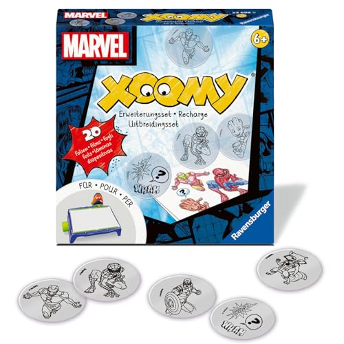 Ravensburger Xoomy® Erweiterungsset Marvel - Erweiterungsset für den Xoomy Midi oder Maxi, Xoomy Erweiterung mit 20 neuen Motiven von Ravensburger