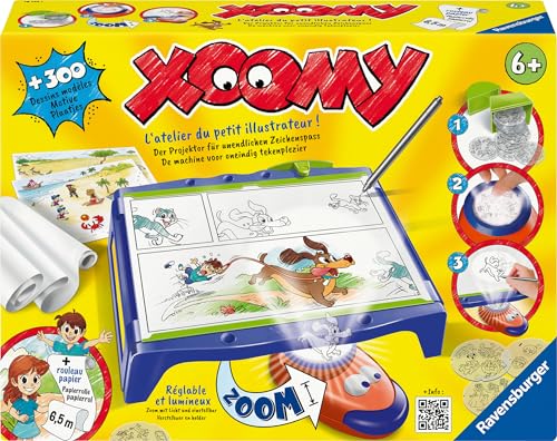 Ravensburger Xoomy® Maxi A4 18142 - Zeichnen und Malen Lernen für Kinder ab 6 Jahren, Über 300 Motiven und 6,5m Papierrolle für unendlichen Zeichenspaß von Ravensburger