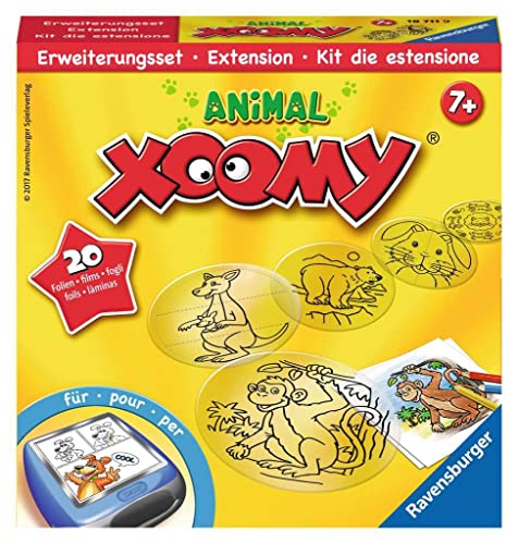 Ravensburger Xoomy Erweiterungsset Animal 18711- Comics und Tiere Zeichnen lernen, Kreatives Zeichnen und Malen für Kinder ab 7 Jahren, Mittel, Yellow von Ravensburger