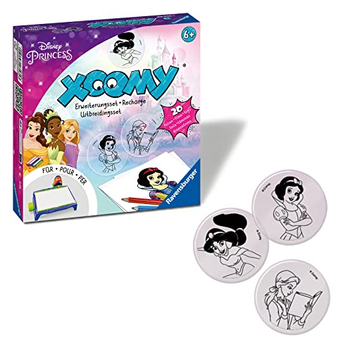 Ravensburger Xoomy Erweiterungsset Disney Princess 23535 - Erweiterungsset für den Xoomy Midi oder Maxi, Xoomy Erweiterung mit 20 neuen Motiven von Ravensburger