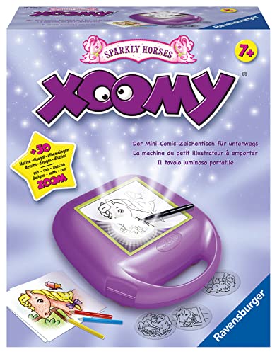 Ravensburger Xoomy Midi Sparkly Horses 18601 - Traumhafte Pferde und Comics zeichnen Lernen. Kreatives Zeichnen und Malen für Kinder ab 7 Jahren von Ravensburger