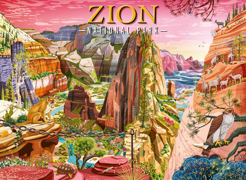 Ravensburger Zion National Park 500 Teile Puzzle Ravensburger-01888 von Ravensburger