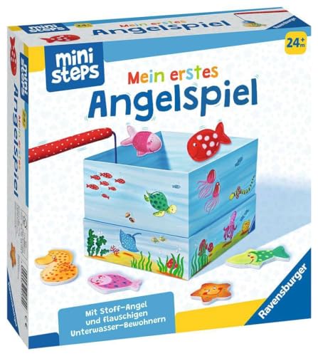 Ravensburger ministeps 4174 Mein erstes Angelspiel, Erstes Geschicklichkeitsspiel mit weicher Stoff-Angel, Spielzeug ab 2 Jahre von Ravensburger