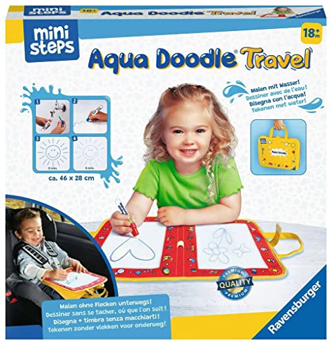 Ravensburger ministeps 4179 Aqua Doodle Travel - Erstes Malen für unterwegs - Fleckenfreier Malspaß mit Wasser - Reiseset für Kinder ab 18 Monaten Ravensburger ministeps 4179 Aqua Doodle Travel - Erstes Malen für unterwegs - Fleckenfreier Malspaß mit Wasser - Reiseset für Kinder ab 18 Monaten von Ravensburger