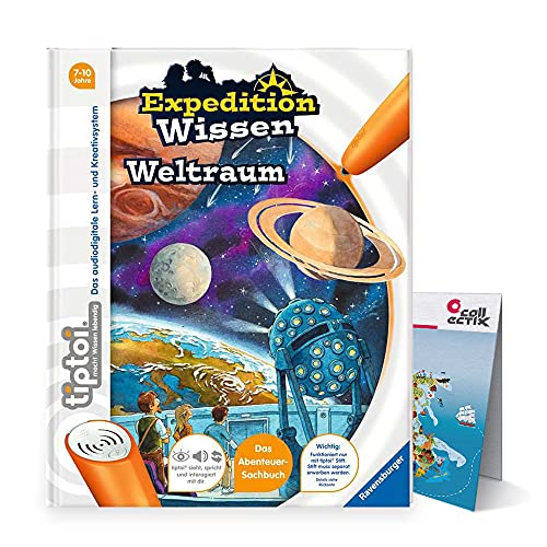 Ravensburger tiptoi® Buch Expedition Wissen: Weltraum + Kinder Weltkarte - Länder, Tiere, Kontinente von Ravensburger