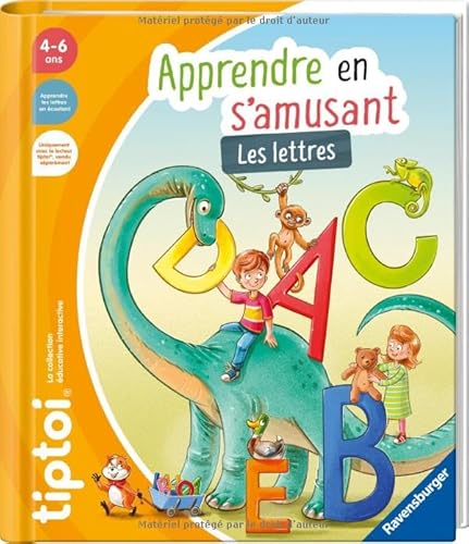 Ravensburger - tiptoi® – Interaktives Buch – Lernen mit Spaß – Die Buchstaben – elektronisches Lernspiel ohne Bildschirm – ab 4 Jahren – französische Version – 13099050 von Ravensburger